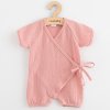 Dojčenský letný mušelínový overal New Baby pink 56 (0-3m)
