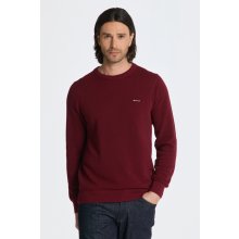 Gant sveter Cotton Pique C-neck červená