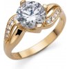 Prsteň s krištálmi Swarovski Oliver Weber Success gold crystal 52 mm