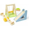 Bigjigs Toys Drevený nábytok do domčeka pre bábiky Vonkajšie ihrisko