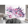 Gario Fototapeta Japonská pagoda a čerešňový kvet Materiál: Vliesová, Rozmery: 200 x 140 cm