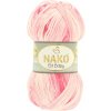 Nako Elit Baby Mini Batik 32452 ružovo biela