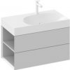 Skrinka pod umývadlo bez umývadla Ravak Lite 80 x43x45 cm smoke grey X000001877