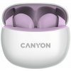CANYON Bezdrátová stereo sluchátka True Wireless TWS-5 šeříková