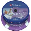 VERBATIM DVD+R Printable DL 8x 8,5GB spindle 25ks