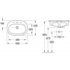 Umyvadlo VILLEROY & BOCH O. NOVO 41615601, 560×405 mm