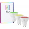 IMMAX NEO SMART sada 3x žárovka LED GU10 6W RGB+CCT barevná a biela, stmívatelná, WiFi 07724C