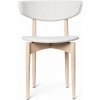 Ferm Living Herman Wood čalúnená white beech / off-white