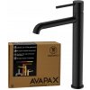 Stojanková umývadlová batéria Avapax Umývadlová batéria ULTIMATE, čierna