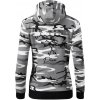 Barová chémia - pivo - Mikina dámska trendy zipper s kapucňou - M ( Šedý maskáč )