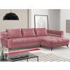 Rohová sedacia súprava Paris, staroružová látka, pravý roh