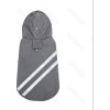 Reflexný pršiplášť Double-stripe pre psa Nobleza XL 40cm Farba: Tmavošedá