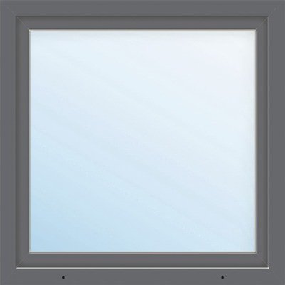 ARON Plastové okno jednokrídlové Basic biele/antracit 650 x 650 mm DIN ľavé