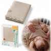 Bambusová pletená deka pre bábätká 75x100 Babyono 1674/02 svetlá béžová