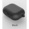 Silikonové pouzdro pro Apple AirPods Pro - černá, Black
