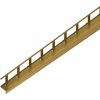 EX1/KP4/1 EXCELLENT spádová lišta ACARA, orientácia ľavá, nerez RAL1036 perleťová zlatá lesklá, 10 mm, 1,2 m