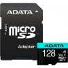 ADATA V30S/ micro SDXC/ 128GB/ UHS-I U3 / Class 10/ + Adaptér AUSDX128GUI3V30SA2-RA1