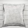 Biante Dekoračná obliečka na vankúš s lemom PML-071 Srdce s ornamentami na sivom 45 x 45 cm