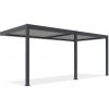 Pergola ku stene s osvetlením ELEGANCE WALL AUTOMATIC 3x6 antracit/svetlosivá - Gutroof