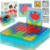 VZDELÁVACIA LOGICKÁ SKLADAČKA KREATÍVNE KOCKY PUZZLE MOZAIKA 175 DIELIKOV