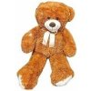 Plush Friends medvěd tmavo hnedý s mašľou 80 cm