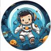 Jedlý papier malý rakúsky astronaut a planéty 19,5cm - Pictu Hap