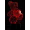 3D LED lampa - optická ilúzia