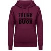 AWDis Hoodie Mikina - Opitý ako kačica - Purpurovočervená - XL - Dámske
