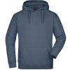James&Nicholson Unisex mikina s kapucňou JN047 Carbon XXL