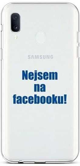 Púzdro TopQ Samsung A20e silikón Nie som na Facebooku