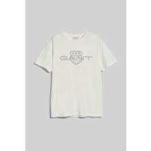 Gant tričko Logo SS T-Shirt biele