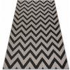 Najkoberce Šnúrkový SIZAL FLOORLUX 20340 strieb./čierny Cik Cak 60x110 cm