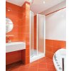 AQUATEK LUX B2 90cm dvere do niky, profil biely - sklo grapé (60) - dnu