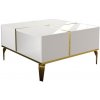 Konferenčný stolík Nirvana White and Gold
