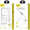 Sieťová nabíjačka Foneng EU45 - 2xUSB - 12W 2,4A s USB Lightning káblom