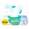 PAMPERS Harmonie Aqua vlhčené obrúsky Plastic Free 4× 48 ks