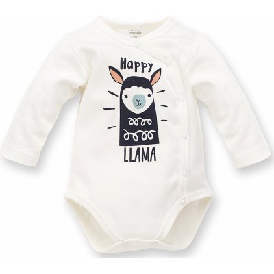 Pinokio Detské zavinovacie body Happy Llama biele