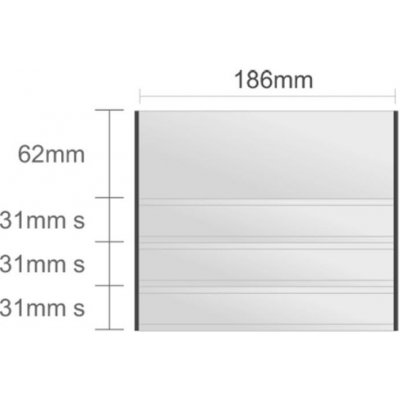 Triline Ac123/BL nástenná tabuľa 186x155mm Alliance Classic /62+31s+31s+31s