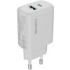 Canyon OnCharge 200, univerzálna nabíjačka do steny, 1x USB-C + 1x USB-A, PD 20W, biela CNE-CHA200-21
