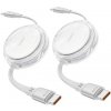 iOttie kábel 100W Retractable USB-C Cable 2 Pack - White IOTACC610
