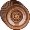 Banquet Súprava 6 hlbokých tanierov Palas 18 cm, hnedá