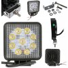 LED pracovní lampa 27W 12V 24V 2100Lm 9-LED FOCUS LIGHT