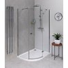 POLYSAN FORTIS LINE 120 x 90cm pravý sprchový kút oblúkový asymetrický, profil chróm, sklo číre, FL5290R