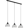 Luster Eglo 98384 Beleser E27 3x60 W čierny
