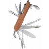 Kempingový vreckový nôž Multitool 12v1 - Klasická drevená rukoväť