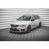 Maxton Design spoiler pod přední nárazník ver.3 pro Škoda Octavia RS Mk3, černý lesklý plast ABS
