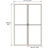 Palram 704949 Dvere s moskytiérou pre Torino 3 x 4,25 (antracit)