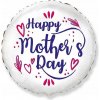 Godan Fóliový balón Mother's day, 48 cm, okrúhly, biely