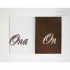 Eurofirany BAVLNENÝ UTERÁK ONA ON SADA 2 ks 70 x 140 cm VIACFAREBNÁ