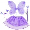 Detský kostým Motýlik slabo fialový (4 časti)